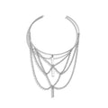 Zilveren Layered Arm Ketting