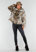 Faux Fur Pet met Luipaardprint