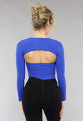 Bandeau Top met Bolero in Kobalt Blauw