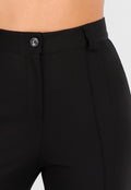 Zwarte Petite Super Stretch Pantalon met Riemlusjes