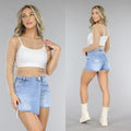 Beige Longsleeve Mesh Parel Top