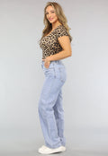 Korte Mouwen T-Shirt met Luipaard Print
