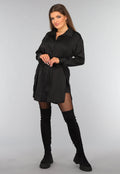 Zwarte Blouse Jurk met Broekje