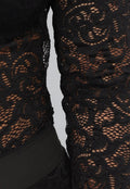 Kanten Two Piece met Bodysuit en Split Legging