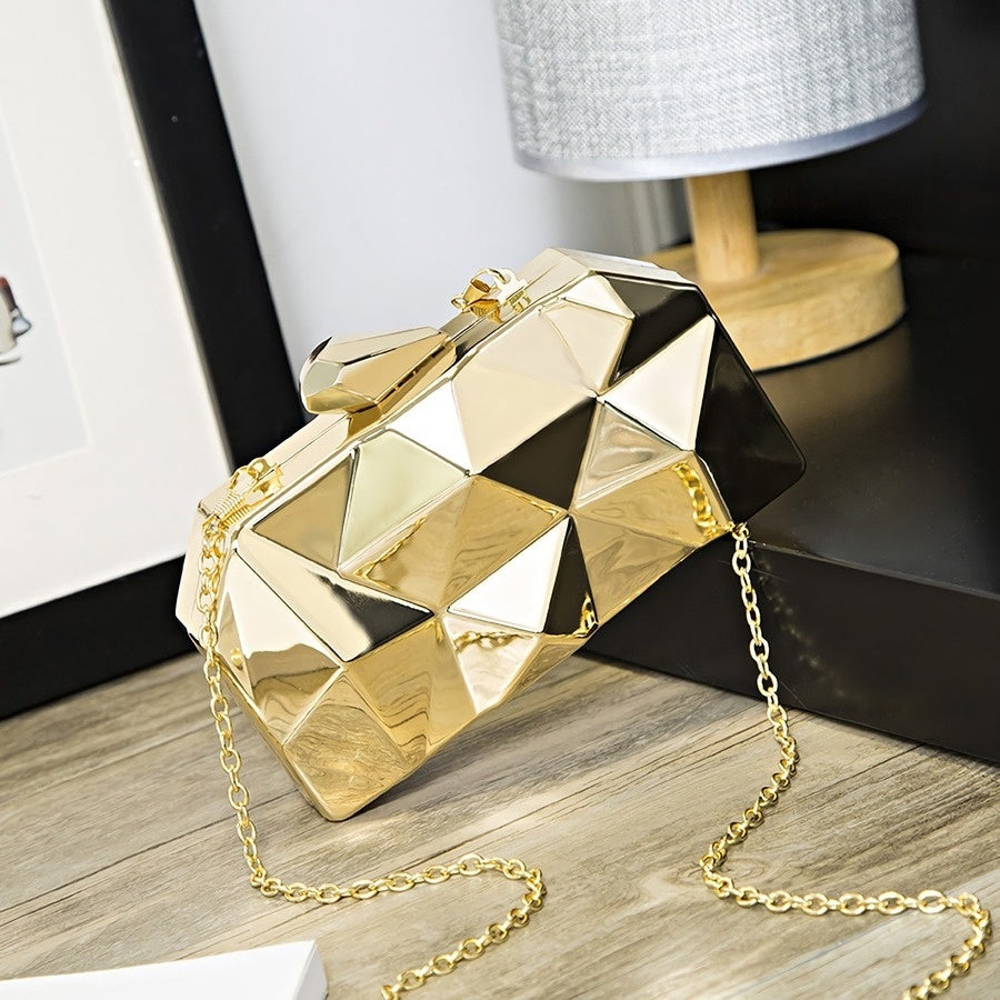 Kleine Metallic Clutch
