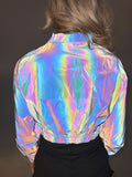 Cropped Reflecterende Bomberjas