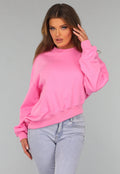 Roze Asymmetrische Sweater