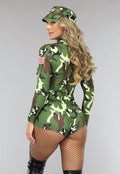 Vrouwelijk Army Leger Playsuit Kostuum