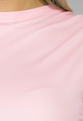 Roze Sportieve Top met Korte Mouwen