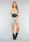 Zwarte Fanny Pack met Camouflage Print