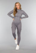 Donkergrijze Gymset met Scrunch