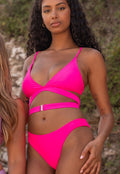 Neon Roze Cheeky Bikini Slip