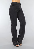 Redial Jeans  Zwarte Tall Spijkerbroek met Rechte Pijpen