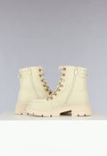 Beige Teddy Boots met Veters
