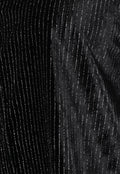 Zwarte Velvet Glitter Two Piece met Wide Leg Broek