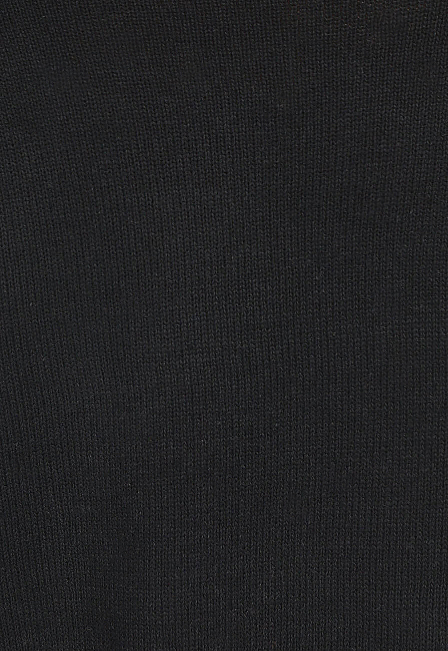 Korte Zwarte Fijn Gebreide Cardigan