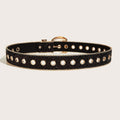 Gouden Glamour Riem met Zwarte Glitters