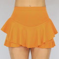 Lichtoranje Ruffle Skort