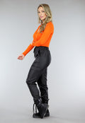 Oranje Longsleeve Basic Body met Overslag