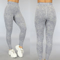 Grijze Gemêleerde Squat Proof Sportlegging