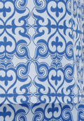 Blauwe Mouwloze Stretch Top met Schoudervullingen
