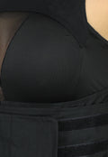 Zwarte Cargo Rave Top met Mesh