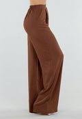 Tall Linnenlook Bruine Pantalon met Stretchband