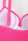 Maximizing Badpak met Structuur in Neon Roze