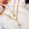 Goudkleurige Ketting met Parels