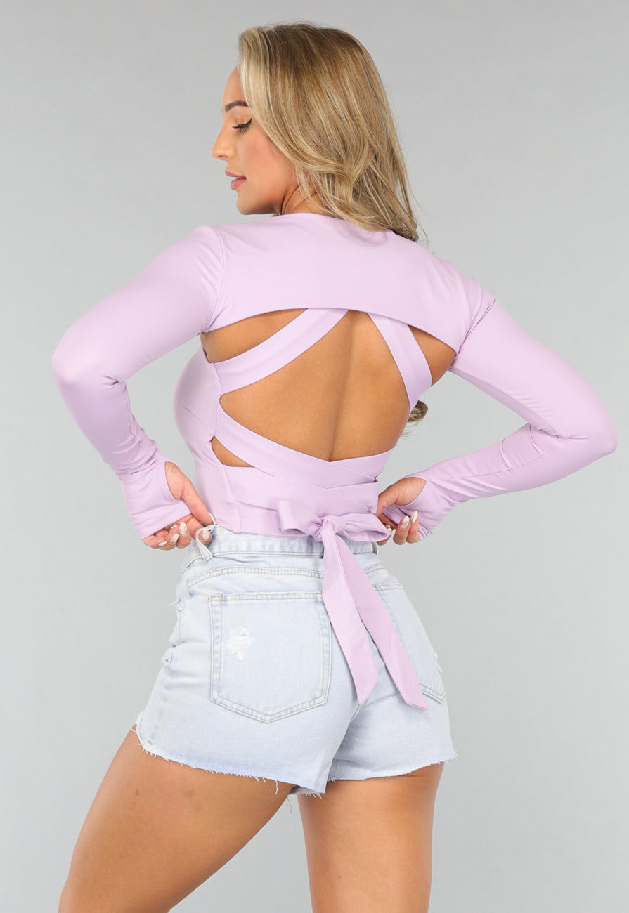Kort Lila Bolero met Duimgaten