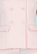 Poederroze Mouwloze Blazer Top
