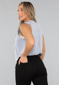 Redial Jeans  Stretch Denim Gilet Topje