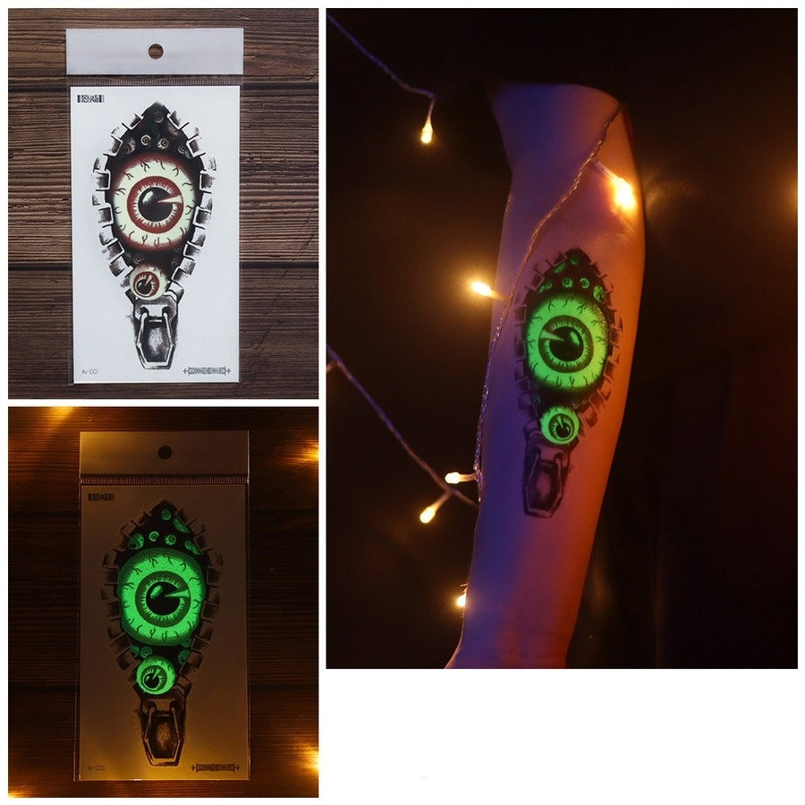 Lichtgevende Scary Tijdelijke Tattoo