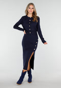 Donkerblauwe Cowboylaarzen met Lage Hak