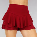 Geplooide Wijnrode Skort
