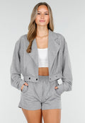 Grijze 2-Piece met Elastische Tailleband