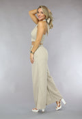 Wide Leg Linnenlook Broek