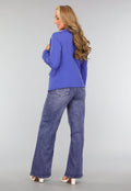 Blazer met Knopen in Royaal Blauw