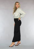 Salie Groene Cropped Bomber Jacket
