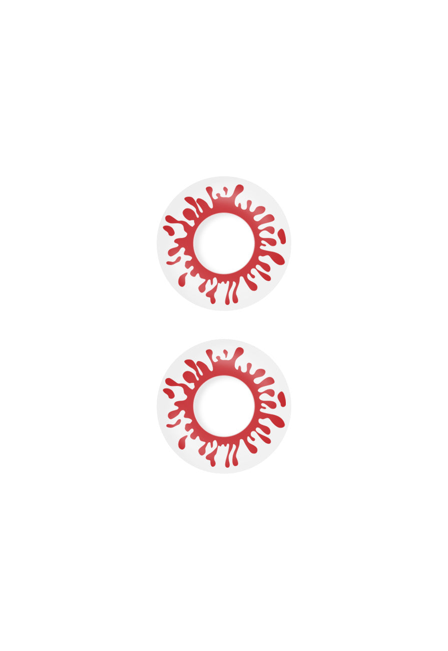 Crazy-Lenzen: Halloween Bloed Spetter Lenzen