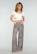 Beige Crop Top met Vierkante Hals en Pads