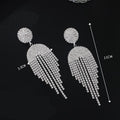 Goudkleurige Oorhangers met Strass