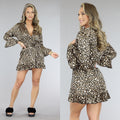 3-Piece Panterprint Pyjama met Bralette