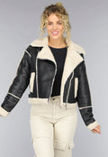 Zwarte Lammy Biker Jas