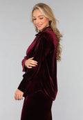Burgundy Velours Two Piece