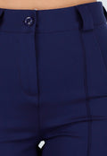Tall Super Stretch Straight Leg Navy Blauwe Pantalon