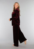 Burgundy Velours Two Piece