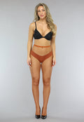 Medium Fishnet Netpanty in Camel