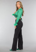 Redial Jeans  Tall Grijze High Waist Straight Leg Jeans