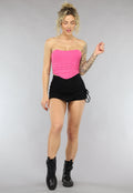 Fuchsia Korset Top met Glitters